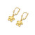 14K YG PLUMERIA DANGLE EARRINGS