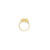 14K YG CZ PLUMERIA FLOWER RING - SIZE 7