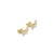 14K TWO-TONE DC BUTTERFLY STUD
