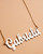 14kt Personalized Nameplate with 18" Necklace - Style C