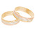Yellow / White / Red Gold Wedding Band Set with CZ- 14K - WBS123
