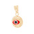 Yellow Gold Evil Eye Pendant - 14 K - WEJ137
