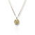 14kt Tri-Color Italian Valentino With Oval Virgin Mary Pendant - Set
