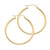 14kt 2mm Gold Tube Hoop Earrings - 40mm