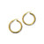 14kt 4mm Chunky Hoops  - 34mm