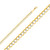 14kt 6mm Solid Pave Open Cuban Link Chain - 26"