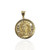 14kt Round Signature Diamond Lion Pendant - 1.5"