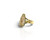 14kt Tri-Color CZ Virgin Mary Ring - Size 8