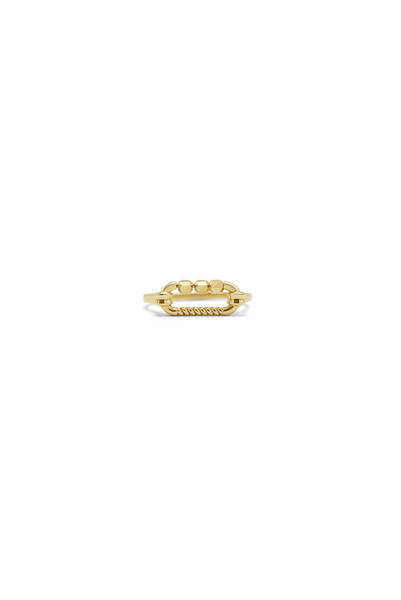 14kt Yellow Gold Unique Bar Ring - Size 8