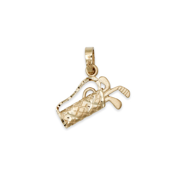 14kt Mini Golf Bag Pendant 