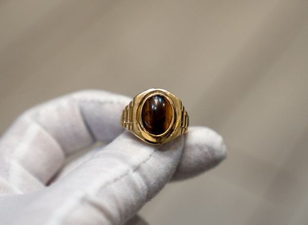 14kt Tiger Eye Ring 