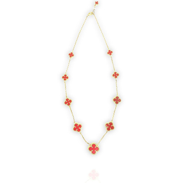 Graduated Red Clove Chain - 18"
