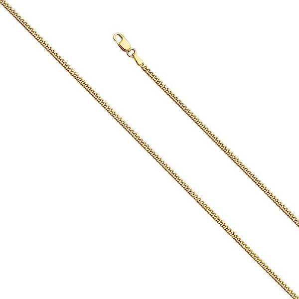 14kt 2mm Italian Made Micro Miami Cuban Chain - 18"- 6.9g