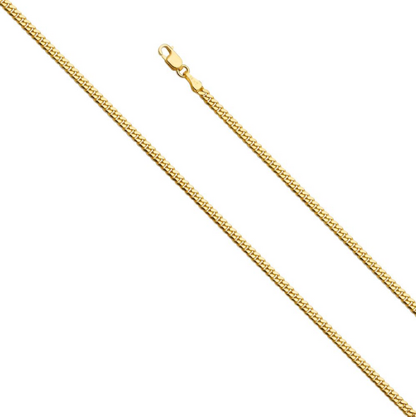 14kt 2.5mm Italian Made Miami Cuban Chain - 20"