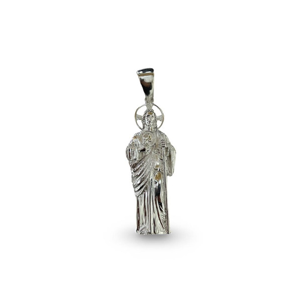 Sterling Silver St.Jude Pendant - 2.5"