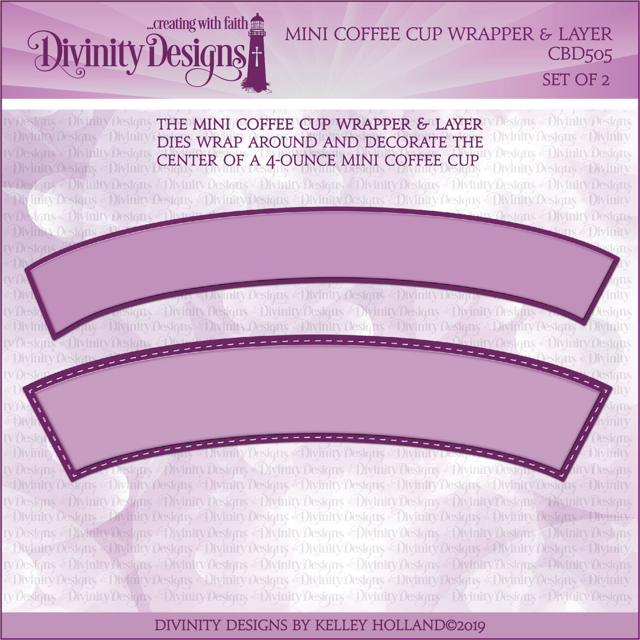 MINI COFFEE CUP WRAPPER & LAYER DIES