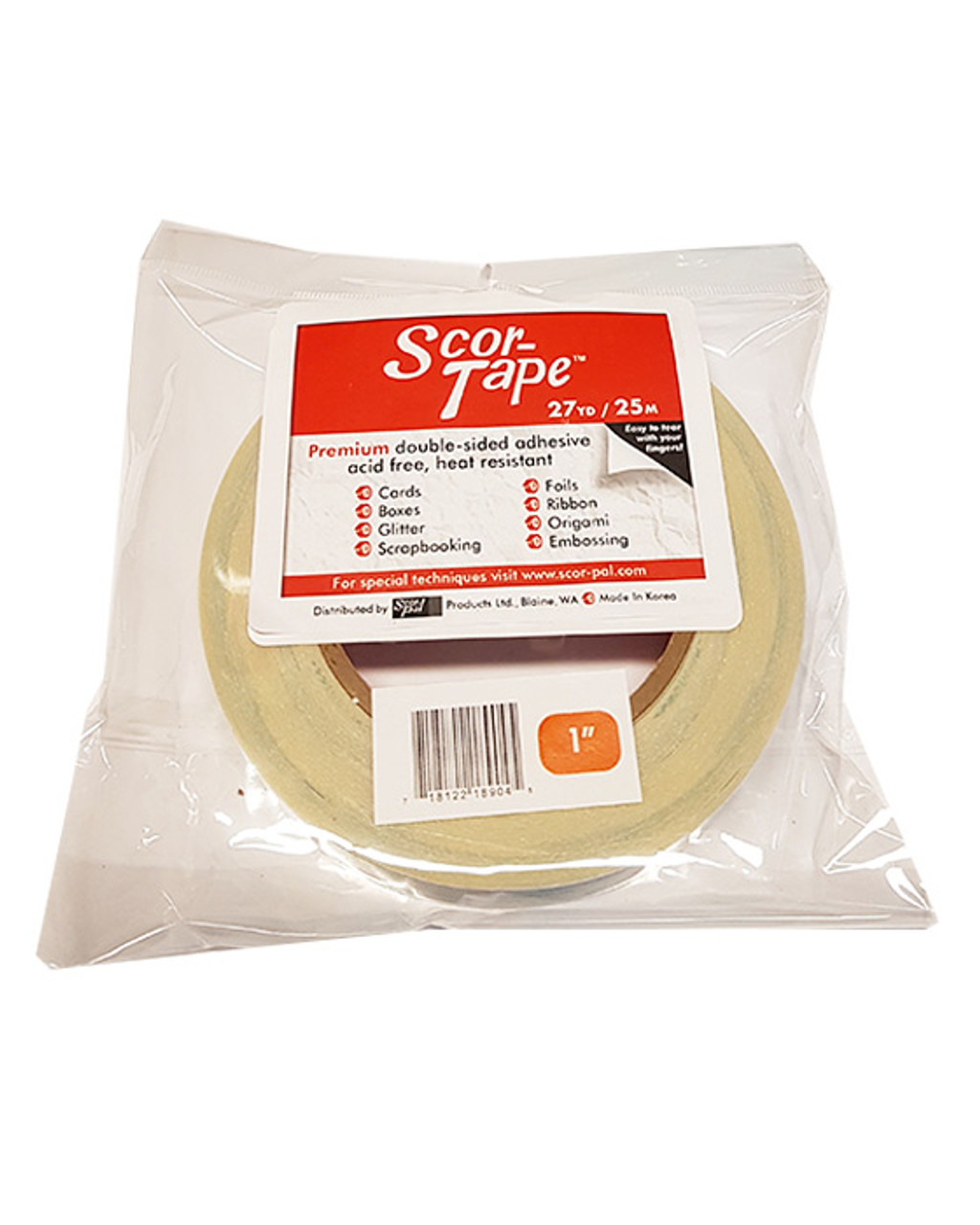 Scor-tape 1/4 Double Sided Adhesive Scor Tape Acid Free Double