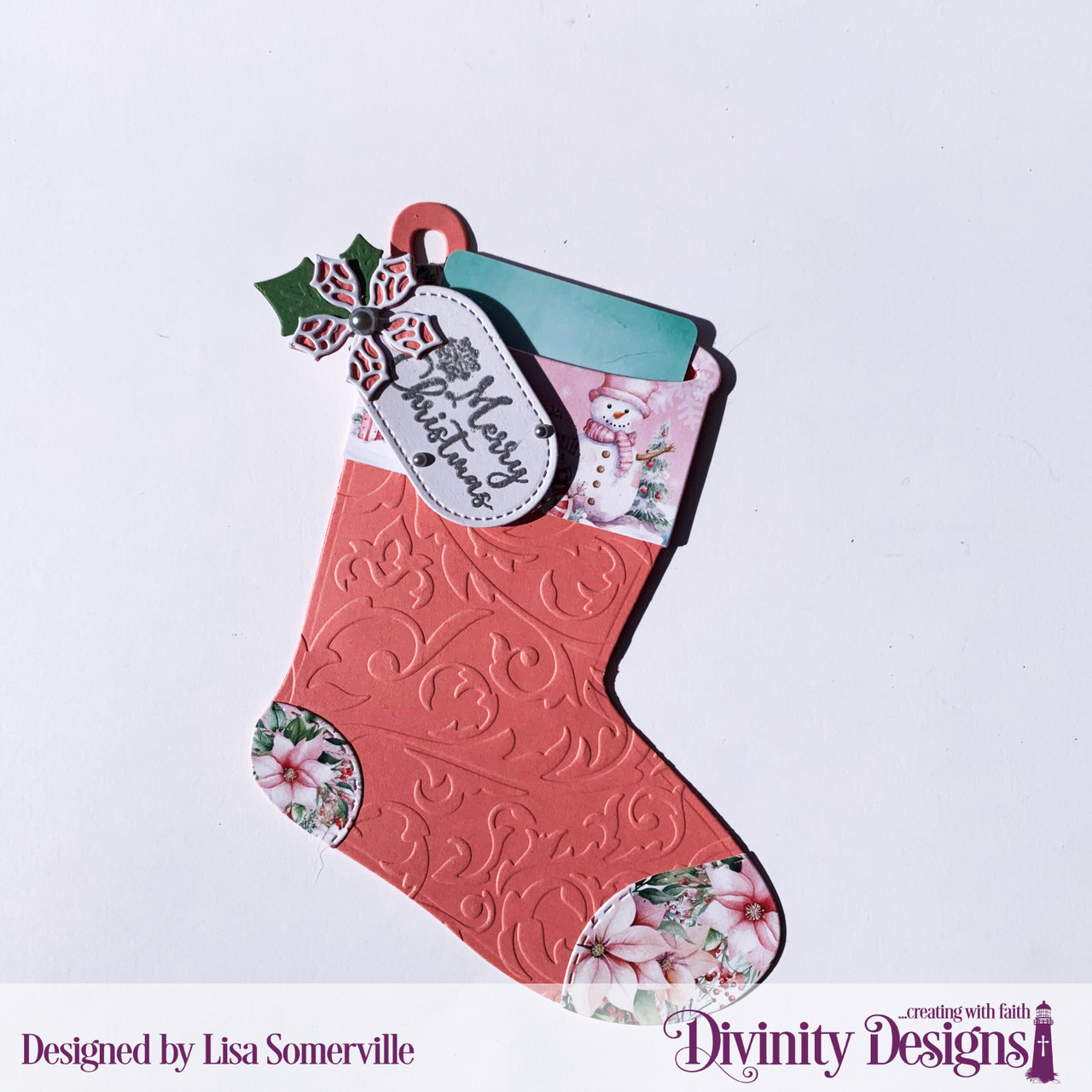 CHRISTMAS STOCKING GIFT CARD HOLDER