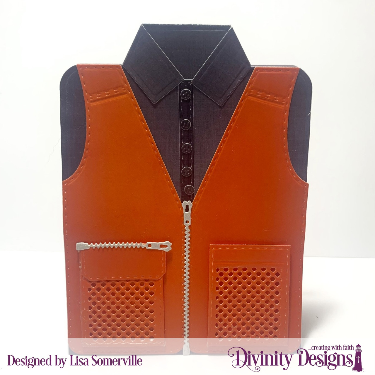 FISHING & HUNTING VEST DIES - Divinity Designs LLC