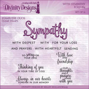 WITH SYMPATHY (STAMP/DIE DUOS - CLEAR STAMPS) WITH SYMPATHY (STAMP/DIE DUOS - CLEAR STAMPS)