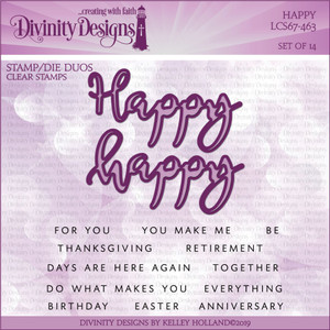 HAPPY (STAMP/DIE DUOS-CLEAR STAMPS) HAPPY (STAMP/DIE DUOS-CLEAR STAMPS)