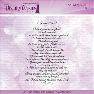 PSALM 23 SCRIPT (CLEAR STAMPS) PSALM 23 SCRIPT (CLEAR STAMPS)