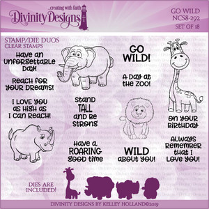 GO WILD (STAMPS & DIES - CLEAR STAMPS) GO WILD (STAMPS & DIES - CLEAR STAMPS)