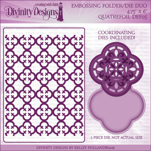 QUATREFOIL (EMBOSSING FOLDER/DIE DUO) QUATREFOIL (EMBOSSING FOLDER/DIE DUO)