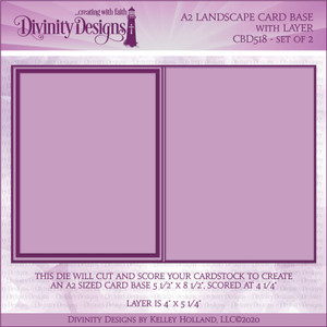 A2 LANDSCAPE CARD BASE WITH LAYER DIE A2 LANDSCAPE CARD BASE WITH LAYER DIE