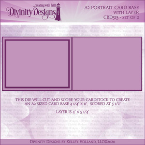 A2 PORTRAIT CARD BASE WITH LAYER DIE A2 PORTRAIT CARD BASE WITH LAYER DIE