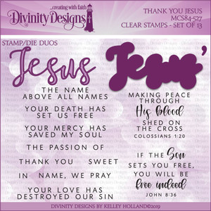 THANK YOU JESUS (STAMP/DIE DUOS-CLEAR STAMPS) THANK YOU JESUS (STAMP/DIE DUOS-CLEAR STAMPS)