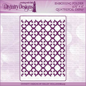 QUATREFOIL EMBOSSING FOLDER (NO DIES) QUATREFOIL EMBOSSING FOLDER (NO DIES)