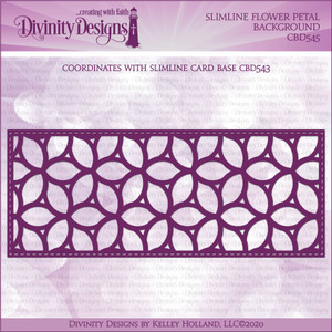 SLIMLINE FLOWER PETAL BACKGROUND DIE SLIMLINE FLOWER PETAL BACKGROUND DIE
