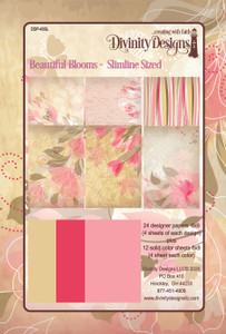 BEAUTIFUL BLOOMS  PAPER PAD - SLIMLINE SIZED 6X9 BEAUTIFUL BLOOMS  PAPER PAD - SLIMLINE SIZED 6X9