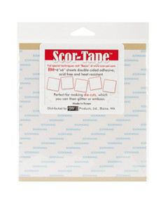 SCOR-TAPE 6"X6" ADHESIVE SHEETS (5 PER PACK) SCOR-TAPE 6"X6" ADHESIVE SHEETS (5 PER PACK)