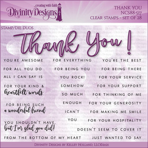 THANK YOU (STAMP/DIE DUOS-CLEAR STAMPS) THANK YOU (STAMP/DIE DUOS-CLEAR STAMPS)