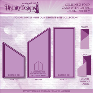 SLIMLINE Z FOLD CARD WITH LAYERS DIE SLIMLINE Z FOLD CARD WITH LAYERS DIE