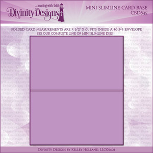 MINI SLIMLINE CARD BASE DIE - *SEE NOTE BELOW MINI SLIMLINE CARD BASE DIE - *SEE NOTE BELOW