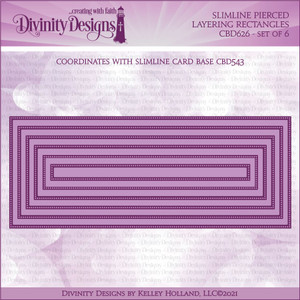 SLIMLINE PIERCED LAYERING RECTANGLES DIES SLIMLINE PIERCED LAYERING RECTANGLES DIES