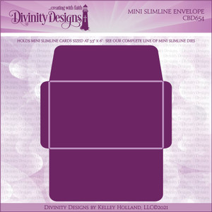 MINI SLIMLINE ENVELOPE DIE - *SEE NOTE BELOW MINI SLIMLINE ENVELOPE DIE - *SEE NOTE BELOW