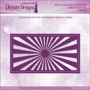 MINI SLIMLINE SUNBURST BACKGROUND DIE MINI SLIMLINE SUNBURST BACKGROUND DIE