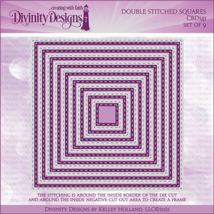 DOUBLE STITCHED SQUARES DIES - SET OF 9 DOUBLE STITCHED SQUARES DIES - SET OF 9