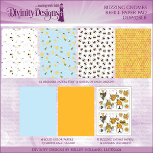 BUZZING GNOMES REFILL PAPER PAD - SLIMLINE SIZED 6X9 BUZZING GNOMES REFILL PAPER PAD - SLIMLINE SIZED 6X9