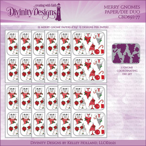 MERRY GNOMES PAPER/DIE DUOS MERRY GNOMES PAPER/DIE DUOS