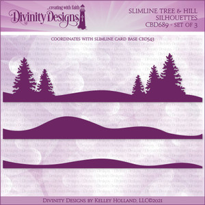 SLIMLINE TREE & HILL SILHOUETTES DIES SLIMLINE TREE & HILL SILHOUETTES DIES