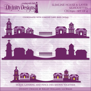SLIMLINE HOUSE & LAYER SILHOUETTES DIES SLIMLINE HOUSE & LAYER SILHOUETTES DIES