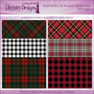 PLETHORA OF PLAIDS PAPER PAD - SLIMLINE SIZED 6X9