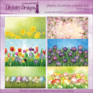 SPRING FLOWERS 2 PAPER PAD - SLIMLINE SIZED 6X9 SPRING FLOWERS 2 PAPER PAD - SLIMLINE SIZED 6X9