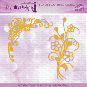 FLORAL FLOURISHES FOILING PLATE - *SEE NOTE BELOW