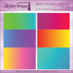 PRETTY PATTERNS 3 PAPER PAD - SLIMLINE SIZED 6X9